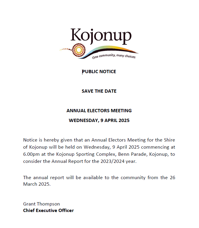 Annual Electors Meeting